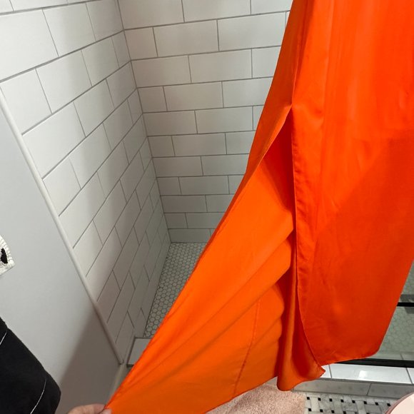 Alice + Oliva Orange Color Block Maxi Dress sz XS - Picture 4 of 6